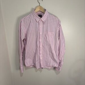 UNTUCKit Pink and Blue Plaid‎ Shirt